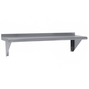 009-WS1242 Solid Wall Mounted Shelf, 42"W x 12"D, Stainless
