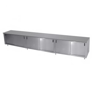 009-ECBSS2410X 120" Enclosed Work Table w/ Sliding Doors, 24"D