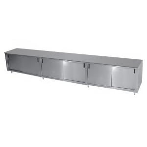 009-ECBSS247X 84" Enclosed Work Table w/ Sliding Doors, 24"D