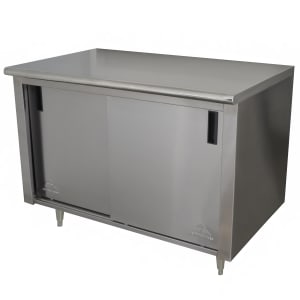 009-ECBSS306X 72" Enclosed Work Table w/ Sliding Doors, 30"D