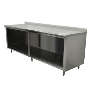 009-EEKSS247X 84" Dish Cabinet w/ Open Base & 5" Backsplash, 24"D