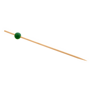 872-AST014GRB83 4 1/2" Bamboo Ball Pick, Green