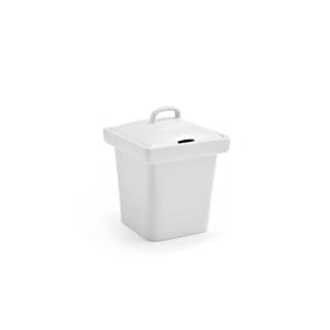 872-DBO090WHP22 Square 4 oz Condiment Jar - White
