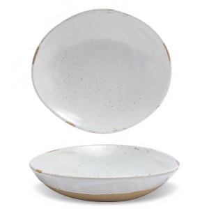 872-DBO194BEP21 58 oz Round Artefact® Low Bowl - Porcelain, Ash