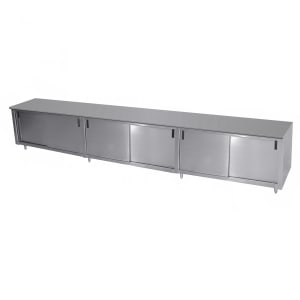 009-ECBSS309M 108" Enclosed Work Table w/ Sliding Doors & Midshelf, 30"D