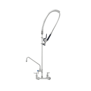 064-S0133A12BY 37 9/16"H Wall Mount Pre Rinse Faucet - 1.15 GPM, Base with Nozzle