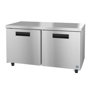 440-UF60B 60" W Undercounter Freezer w/ (2) Sections & (2) Doors, 115v