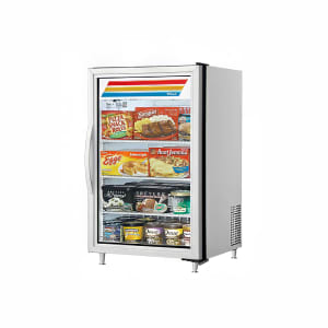598-GDM07HCTSL01LH 24" Countertop Display Refrigerator w/ Front Access - Swing Door, White,...