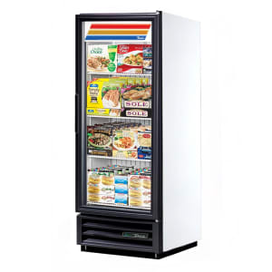598-GDM12F 24 7/8" One Section Display Freezer w/ Swing Door - Bottom Mount Compressor, Whit...