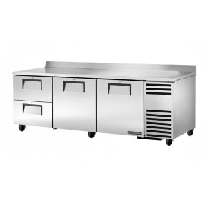 598-TWT93D2HCDRWRLH 93" Worktop Refrigerator w/ (3) Sections & (2) Drawers, 115v