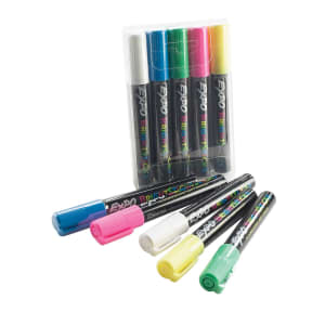 151-240 Marker Pens For Write On Board - 5 Assorted Colors