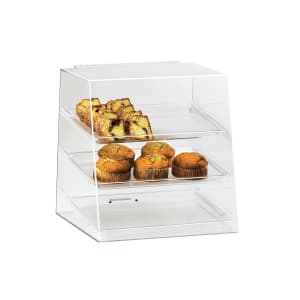 151-261 3 Tier Full-Service Pastry Display Case - Acrylic, Clear