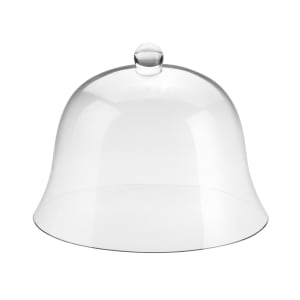 151-3488 12" Round Bell Cake Cover - 8 1/2"H, Acrylic, Clear