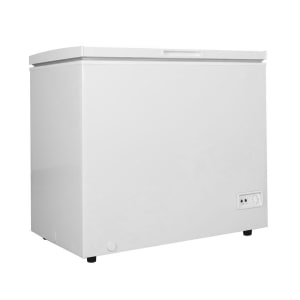 842-MCF7 37 2/5" Mobile Chest Freezer w/ Wire Storage Basket - White, 115v