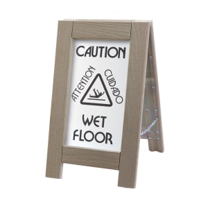 151-3504 Double-Sided Outdoor Wet Floor Sign - 12"W x 22"H, Composite
