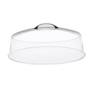 151-P313 12" Round Clear Acrylic Pie Cover w/ Flat Top, 4" High