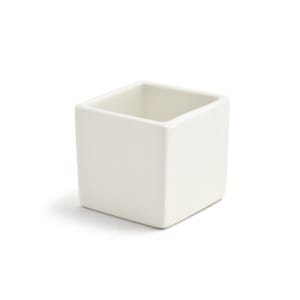 872-ASC015BEP23 3 oz Square Catalyst® Canvas® Ramekin - Porcelain, White