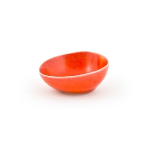872-ASC023ORP23 1 1/2 oz Kiln® Ramekin - Porcelain, Blood Orange