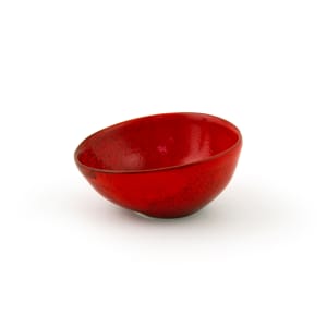 872-ASC024RDP23 4 oz Kiln® Ramekin - Porcelain, Chili