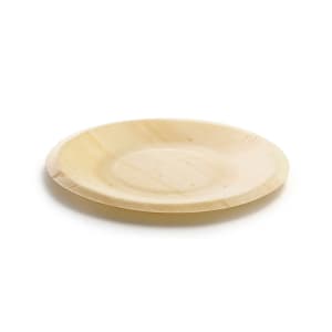 872-DAP065NAW28 5 1/2" Round Servewise™ Disposable Plate, Pinewood