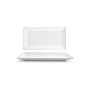 872-DAP055WHP23 Rectangular Kyoto™ Plate - 11" x 6", Porcelain, White