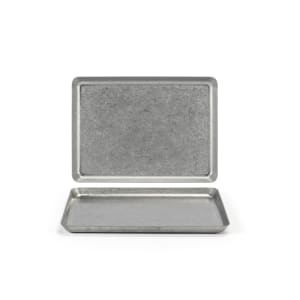 872-DAP083ANS22 Rectangular Mod® Plate - 8 1/4" x 6", Stainless Steel, Antique