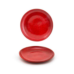 872-DAP076RDP23 6" Round Kiln® Plate - Porcelain, Chili