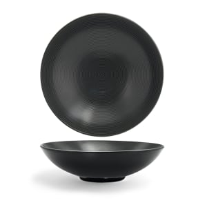 872-DBO030BKP22 48 oz Round Spiral® Bowl - Porcelain, Ink