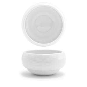 872-DBO021WHP23 10 oz Round Spiral® Bouillon Bowl - Porcelain, White