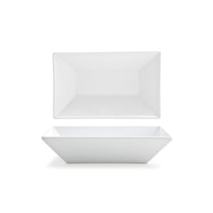 872-DBO120WHP23 Rectangular Kyoto™ Bowl - 8" x 5", Porcelain, White