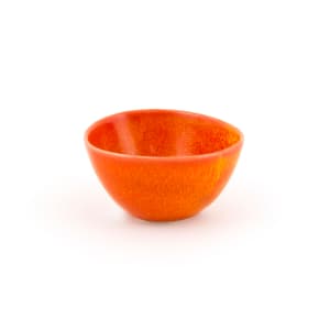 872-DBO141ORP23 7 oz Round Kiln® Bowl - Porcelain, Blood Orange