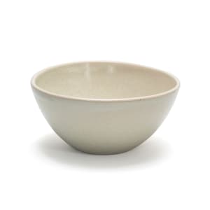872-DBO154MUP21 42 oz Oval Kiln® Bowl - 7 1/4" x 7 1/2", Porcelain, Mushroom