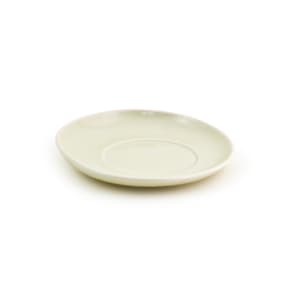 872-DCS047BEP23 6" Round Kiln® Saucer - Porcelain, Vanilla Bean