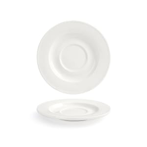 872-DCS044BEP23 6" Round Catalyst® Saucer - Porcelain, White
