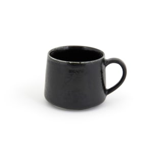 872-DCS046BKP23 10 oz Kiln® Cup - Porcelain, Pepper