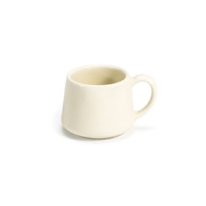 872-DCS058BEP23 3 oz Kiln® Cup - Porcelain, Vanilla Bean