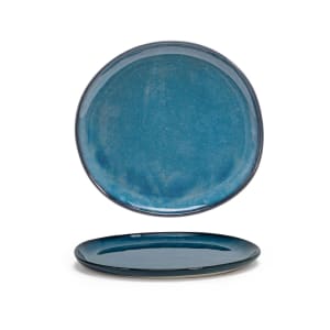 872-DDP069BLP22 9" Round Artefact™ Plate - Porcelain, Indigo