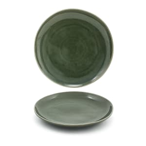 872-DOS029GRP22 11" Round Kiln® Plate - Porcelain, Leek