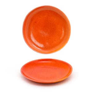872-DOS029ORP22 11" Round Kiln® Plate - Porcelain, Blood Orange