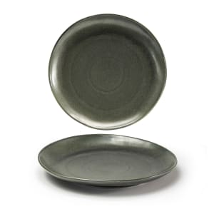 872-DOS029DGP22 11" Round Kiln® Plate - Porcelain, Sage