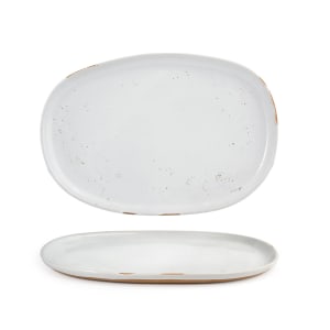 872-DOS033BEP21 Oval Artefact™ Plate - 13" x 9", Porcelain, Ash