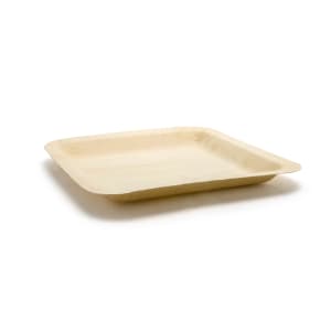 872-DSP025NAW28 8" Square Servewise™ Disposable Plate, Pinewood