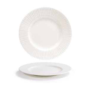 872-DSP043BEP22 8" Round Catalyst® Focus Plate - Porcelain, White