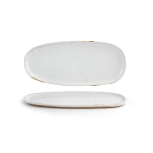 872-DSP037BEP23 Oval Artefact™ Plate - 11" x 5", Porcelain, Ash