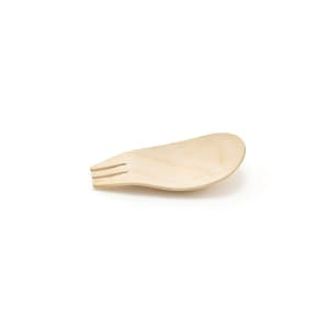 872-FSF017NAW28 3 1/4" Servewise™ Disposable Spork, Pinewood