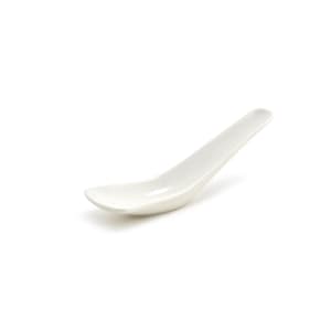 872-FSP000BEP23 5 1/2" Catalyst® Asian Soup Spoon - Porcelain, White