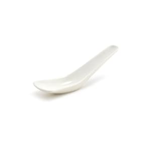 872-FSP002BEP23 4 1/2" Catalyst® Tasting Spoon - Porcelain, White