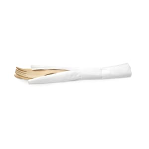 872-FST001NAW28 6 1/2" Servewise™ Disposable Cutlery Set w/ Napkin, Pinewood