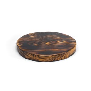 872-SPT049DWW20 12" Round Root® Serving Board - Wood, Carbon