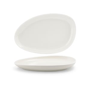 872-SPT056BEP20 Oval Kiln® Plate - 14" x 9", Porcelain, Vanilla Bean